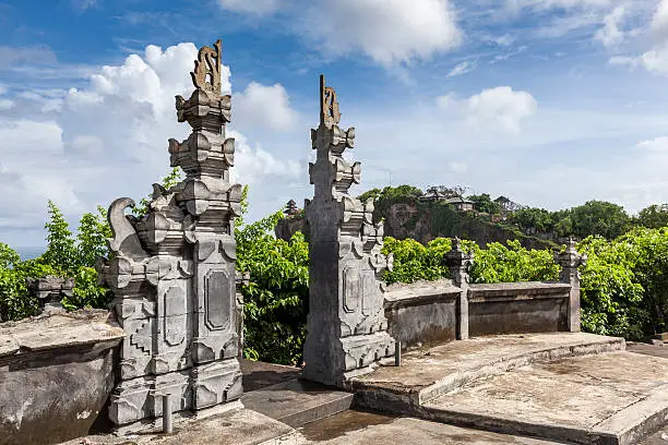uluwatu temple point in southern bali island, indonesia.