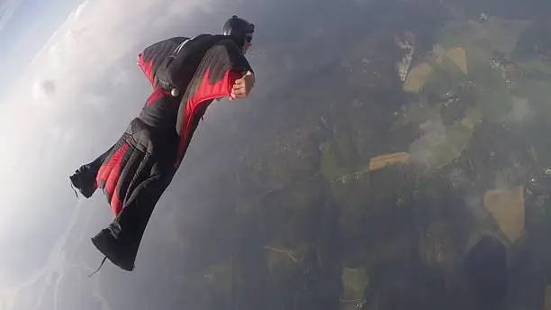 Photo of Wingsuit skydiving