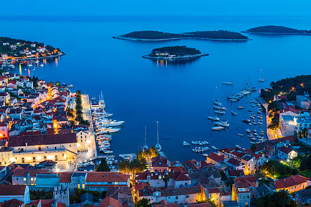 istock Hvar town on Hvar island, Croatia 585150574