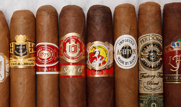 World cigars Mexico City, Mexico - Jun 12, 2016: Dominican cigars and Nicaraguan cigars are famous in all of the world and some brands have the same name as the cubans counterparts. ashton idaho photos stock pictures, royalty-free photos & images
