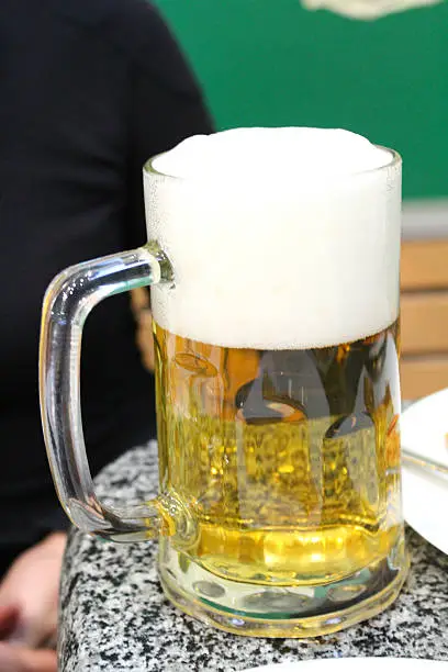 the image of glass transparent with beer