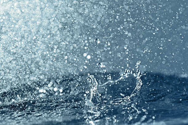 water splash background stock photo