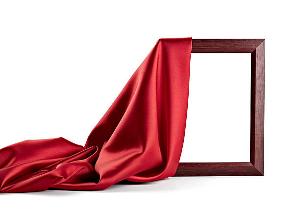 istock wooden frame and silk cover 585161666