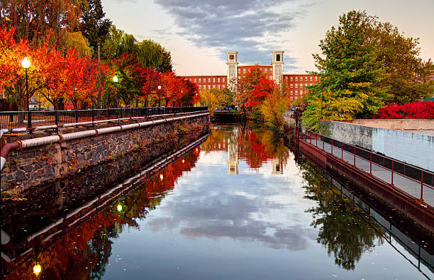 istock Autumn in Lowell Massachusetts 585165786