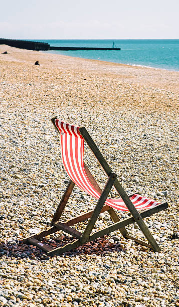 istock Deckchair on a Sussex Beach 585168308