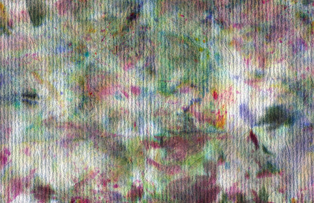 istock Hand painted abstract fiber with multiple colors 585169108