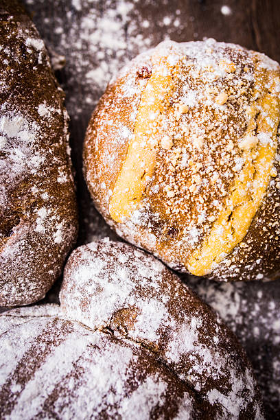 istock Fresh bread on the wooden 585170478