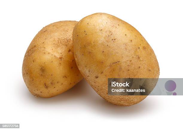 Raw Potatoes Stock Photo - Download Image Now - Raw Potato, Prepared Potato, Cut Out