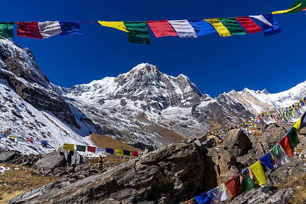 istock View of Annapurna from Annapurna Base Camp, Nepal 585172808