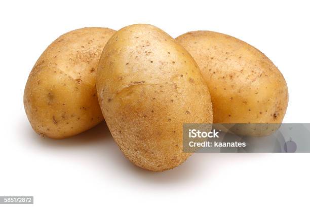 Raw Potatoes Stock Photo - Download Image Now - Raw Potato, Prepared Potato, Cut Out