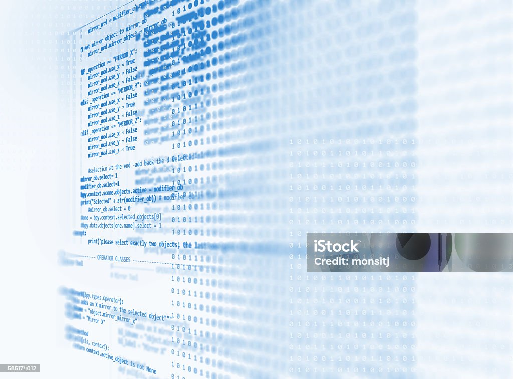 Digital Code Number Abstract Technology Background Stock Photo ...