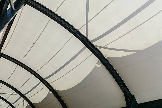 istock fabric tensile roof structure with skylight 585177592