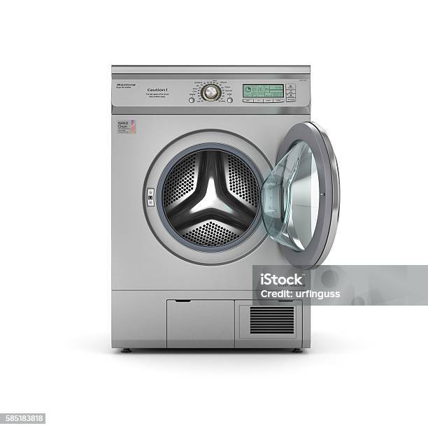 Open Drying Machine Isolated Open Dryer Machine Stock Photo - Download Image Now - Dryer ...