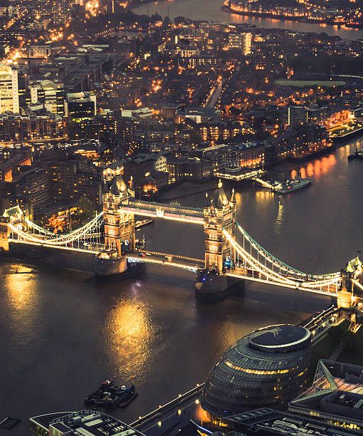 istock tower bridge helicopter aerial view in london 585184588