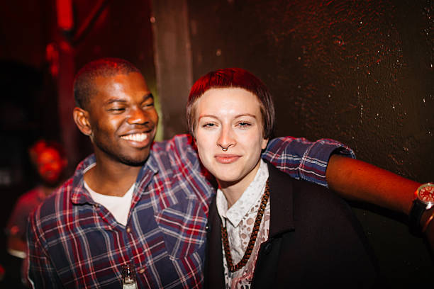 istock Mixed Race Couple in Night Club 585185158