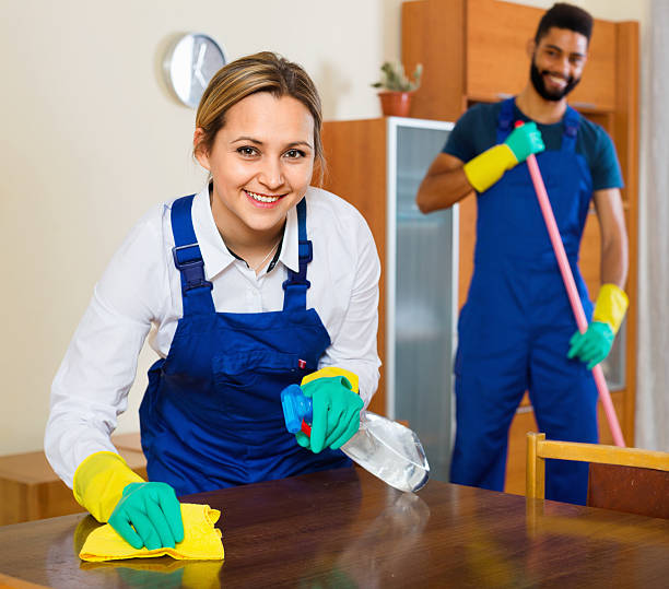 istock Positive cleaners cleaning and dusting 585187260