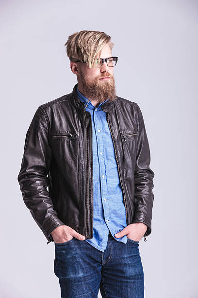 istock Young blonde casual man standing on studio background 585191570