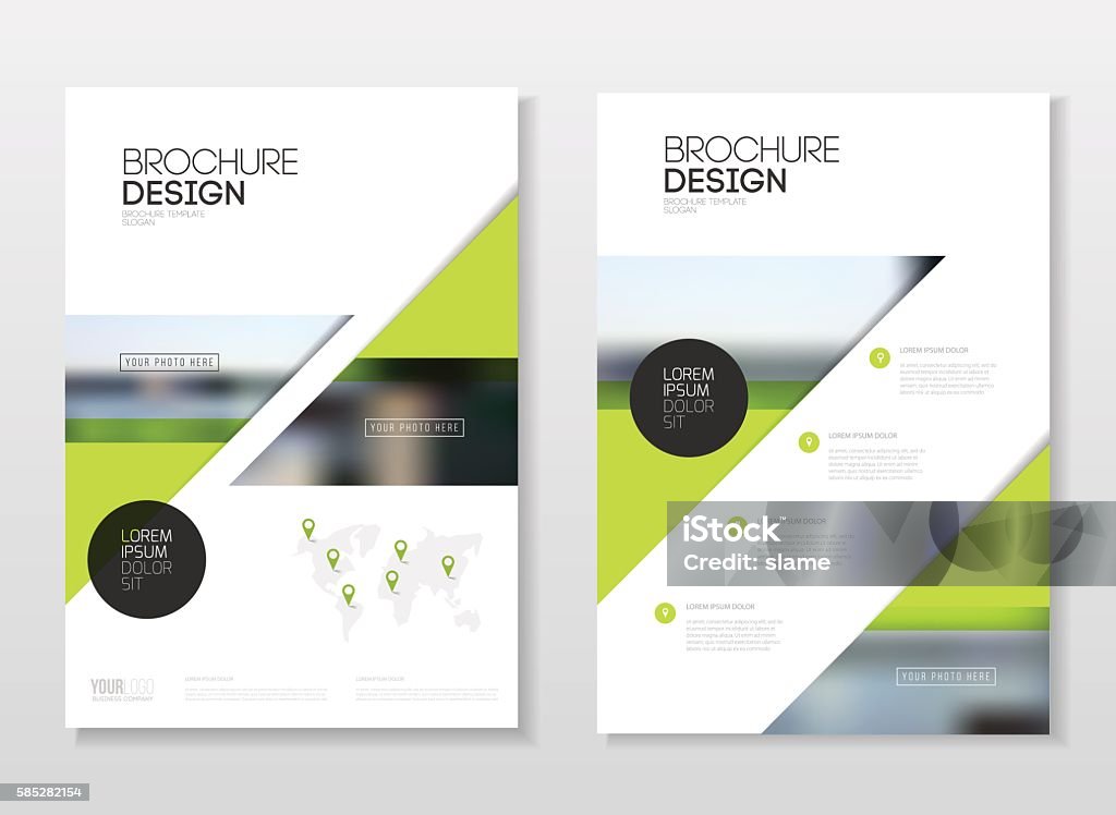 Catalogue Cover Design Annual Report Vector Illustration Templa Stock