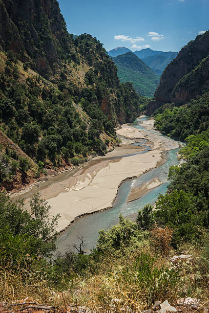 istock Scenic mountain  landscape with Krikiliotis river, Evritania 585283166