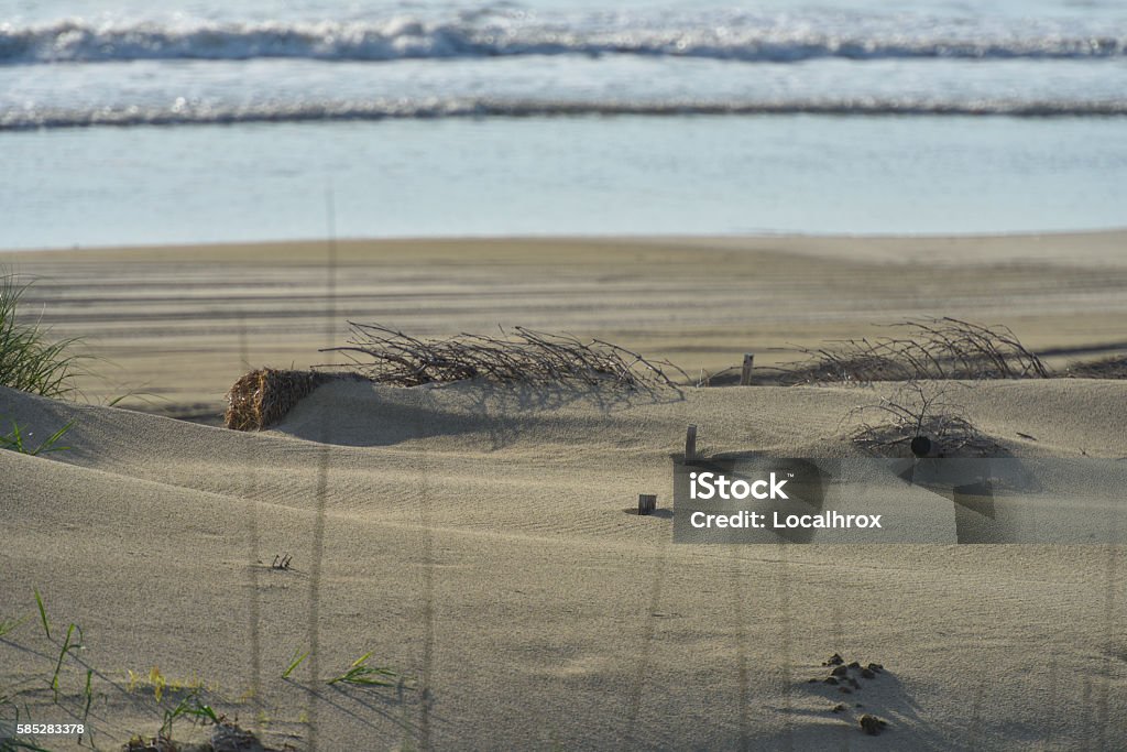 Beach scene Solitude beach with the ocean in the background. Atlantic Ocean Stock Photo