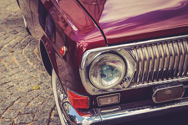 istock Vintage red retro automobile 585284724