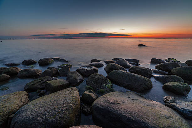 istock Calm Baltic sea seascape with rocks 585285974
