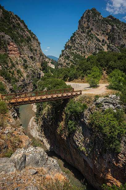 istock Scenic mountain  landscape with Krikiliotis river, Evritania 585286900
