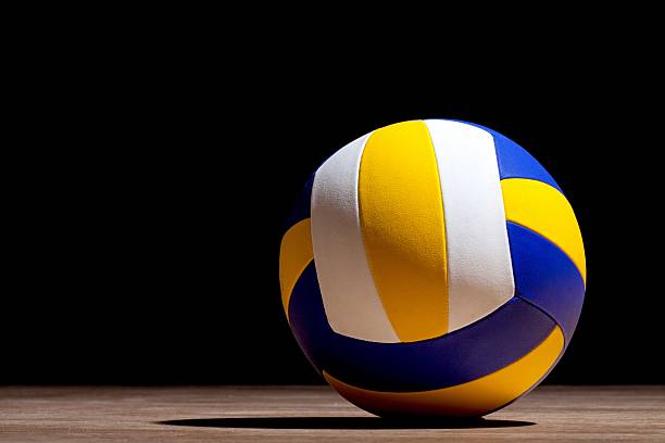 volleyball  - volleyball sport floor ball stock-fotos und bilder