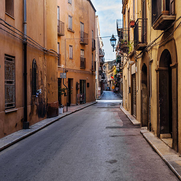 istock Streets of Marsala old town, Sicily. 585292974