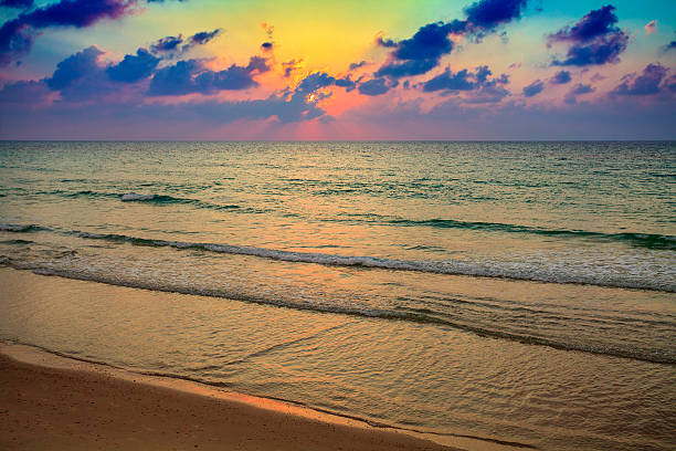 istock Early morning, sunrise over sea 585294874