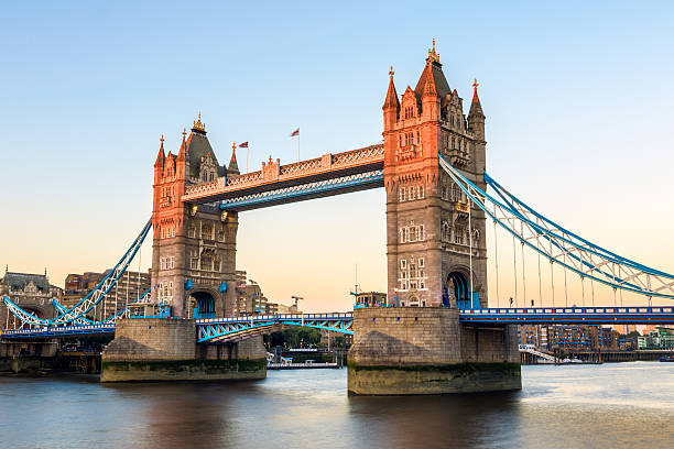 istock Tower Bridge in London at sunset 585294950