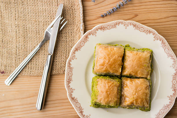 istock Baklava with pistachio / Turkish Traditional Dessert 585297234