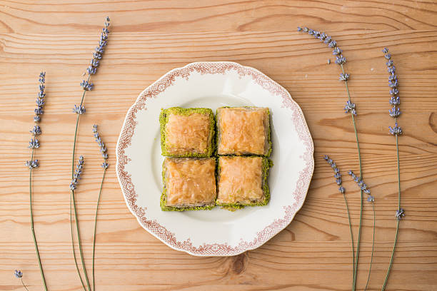 istock Baklava with pistachio / Turkish Traditional Dessert 585298414