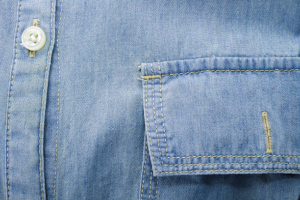 istock Jeans shirt close up 585300898