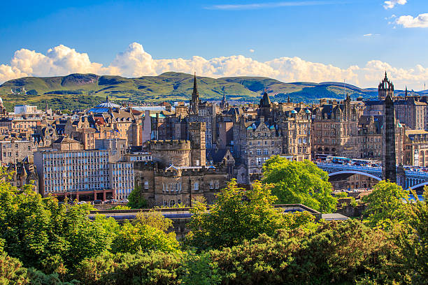istock Mountain view point over Edinburgh city. 585301610