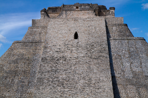 uxmal ruins in south of mexico in yucatan state