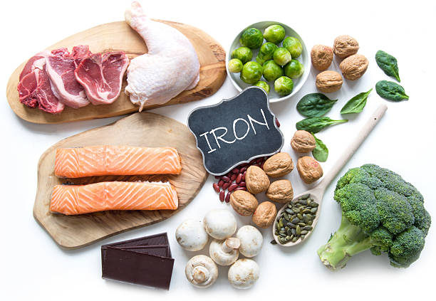 Iron rich foods stock photo