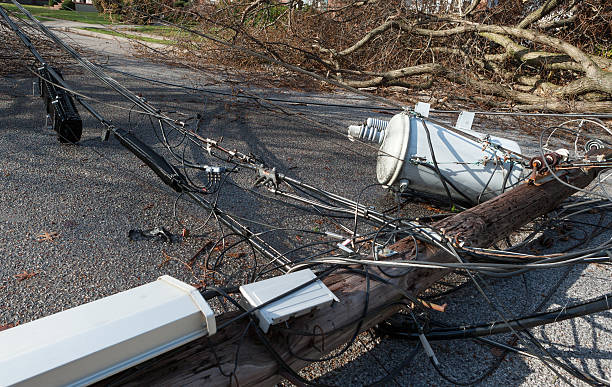 power outage from storm - floorbox imagens e fotografias de stock