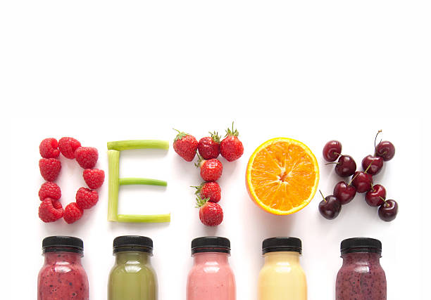 istock Detox juice smoothies background 585303974