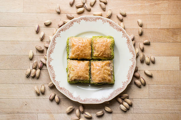 istock Baklava with pistachio / Turkish Traditional Dessert 585304208
