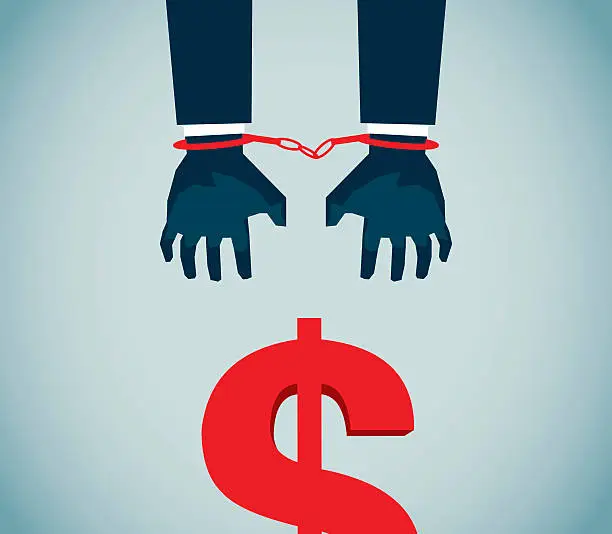 Vector illustration of Economic Crimes