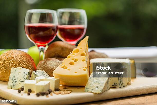 Wine Stock Photo - Download Image Now - Cheese, Wine, Red Wine