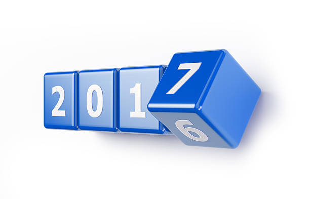 istock Blue Dices are Showing Change From 2016 to 2017 585310296