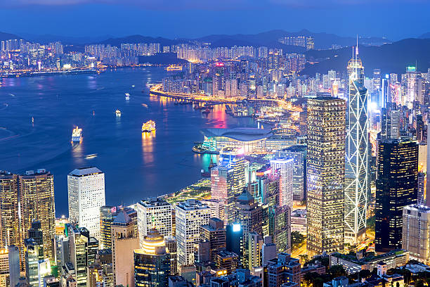 istock Hong Kong Famous Night View 585311688
