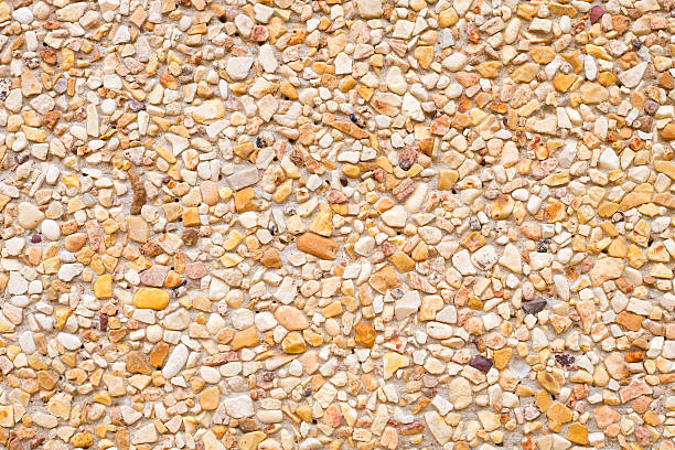 istock Small gravel wall texture for background. 585312052