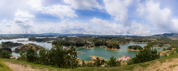 istock Panoramic view of Guatape Dam (Penon) - Colombia 585315566