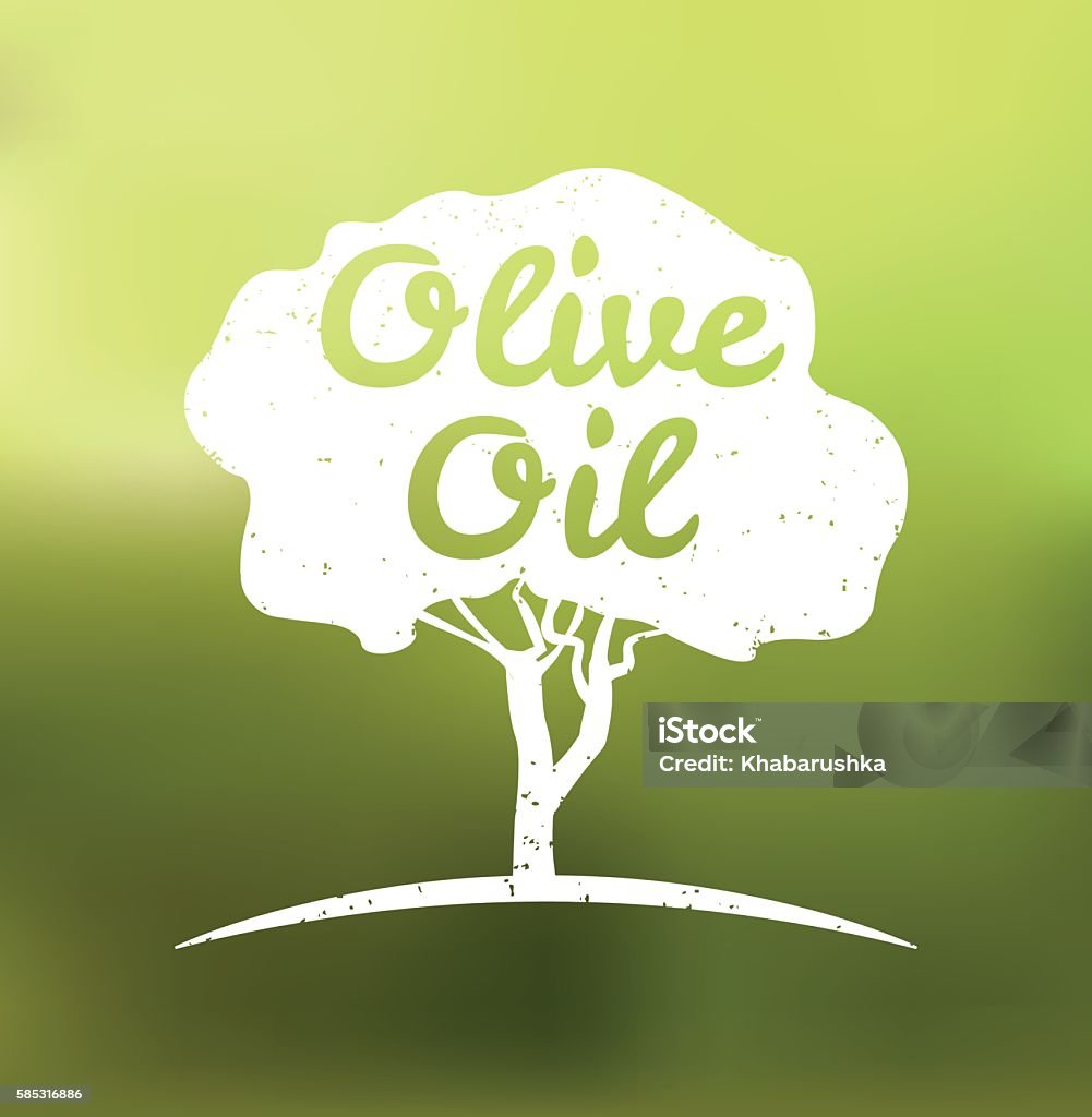 Oil Tree Graphics Olive Oil Tree Isolated Vector Illustration Stock Illustration ...