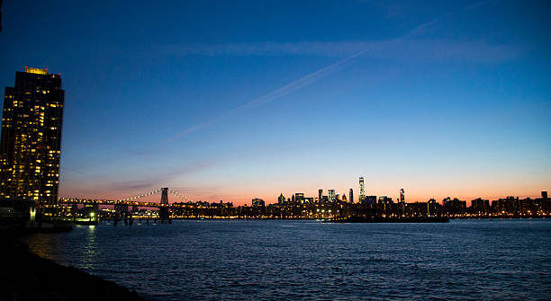 istock New York City with skyscrapers at sunset 585317538