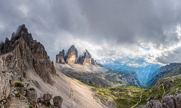 istock Cloud sky at Tre Cime in Dolomite Alps, Italy 585322044