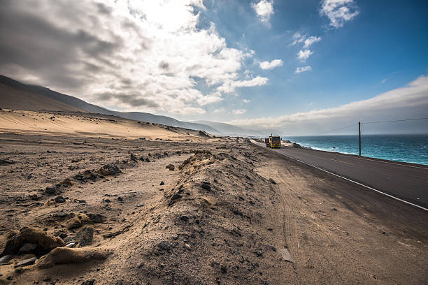 istock Panamericana road with Pacific ocean on the right 585323168